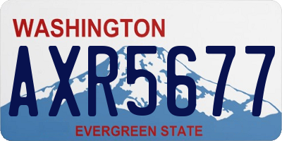 WA license plate AXR5677