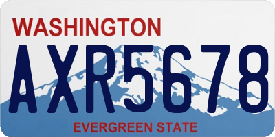 WA license plate AXR5678