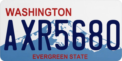 WA license plate AXR5680