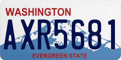 WA license plate AXR5681