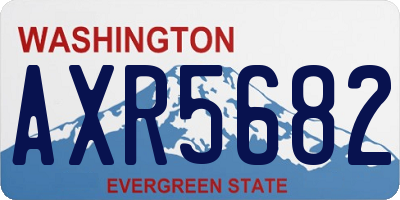 WA license plate AXR5682