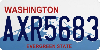 WA license plate AXR5683