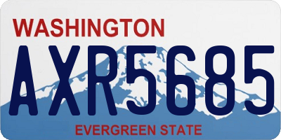WA license plate AXR5685