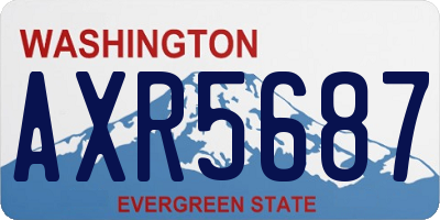 WA license plate AXR5687
