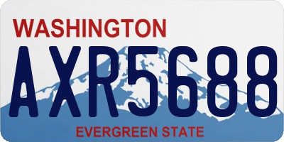 WA license plate AXR5688