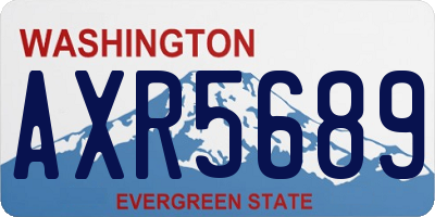 WA license plate AXR5689