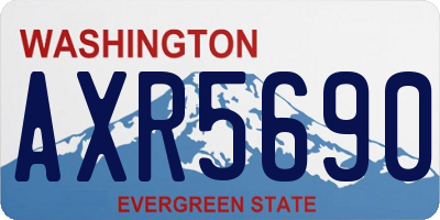 WA license plate AXR5690