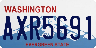 WA license plate AXR5691