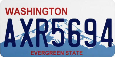 WA license plate AXR5694