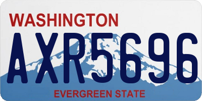 WA license plate AXR5696