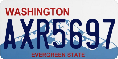 WA license plate AXR5697