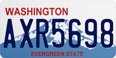 WA license plate AXR5698