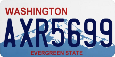 WA license plate AXR5699