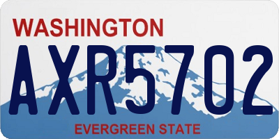 WA license plate AXR5702