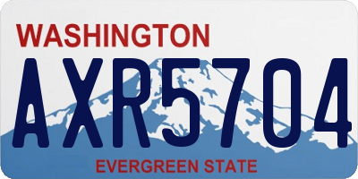 WA license plate AXR5704