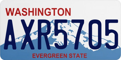 WA license plate AXR5705