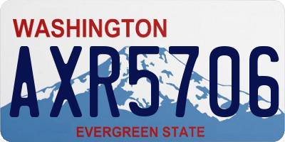 WA license plate AXR5706