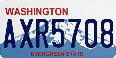 WA license plate AXR5708