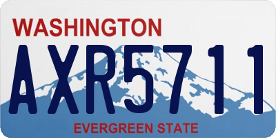 WA license plate AXR5711