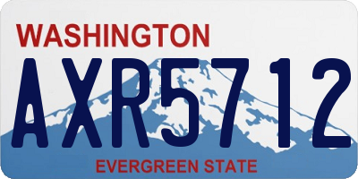 WA license plate AXR5712