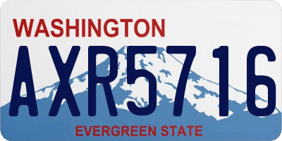 WA license plate AXR5716