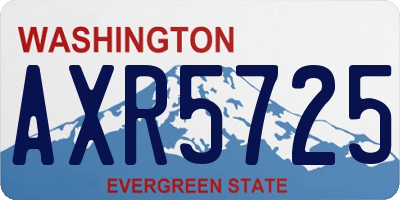 WA license plate AXR5725