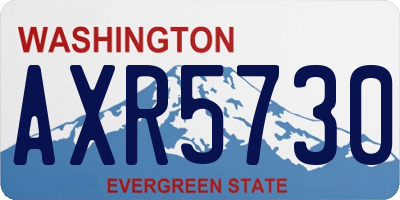 WA license plate AXR5730