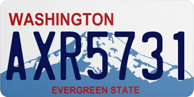 WA license plate AXR5731