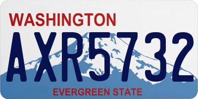 WA license plate AXR5732