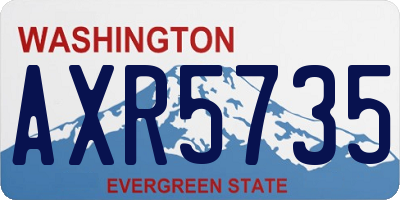 WA license plate AXR5735