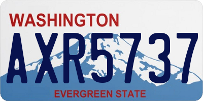 WA license plate AXR5737