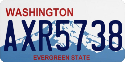 WA license plate AXR5738