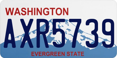 WA license plate AXR5739