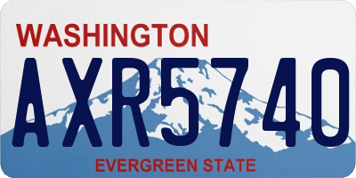 WA license plate AXR5740