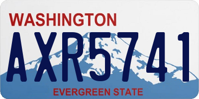 WA license plate AXR5741