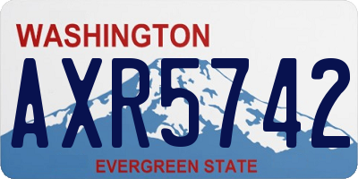 WA license plate AXR5742