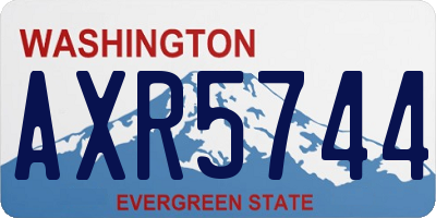 WA license plate AXR5744
