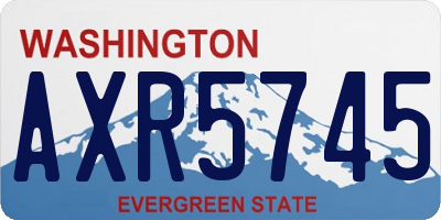WA license plate AXR5745