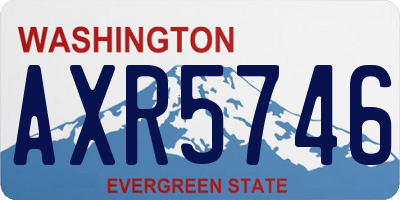 WA license plate AXR5746