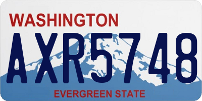 WA license plate AXR5748