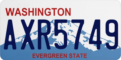 WA license plate AXR5749