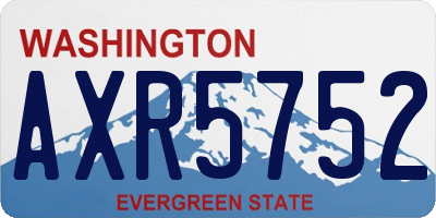 WA license plate AXR5752