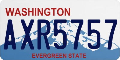 WA license plate AXR5757