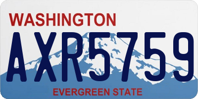 WA license plate AXR5759