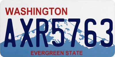WA license plate AXR5763