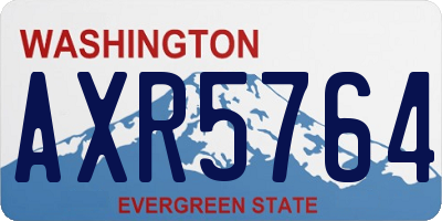 WA license plate AXR5764