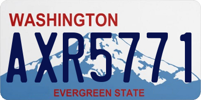 WA license plate AXR5771