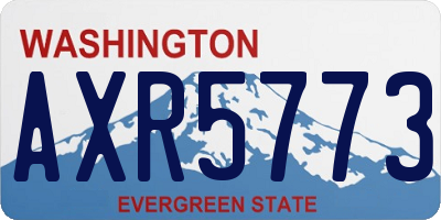 WA license plate AXR5773
