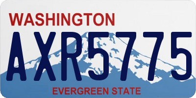 WA license plate AXR5775