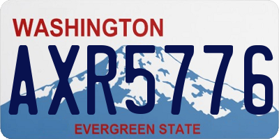 WA license plate AXR5776